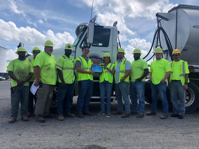 Mountaire Millsboro Feed Mill team members shown are (l-r) Eric Walston, Fernando Hernandez, William Jefferson, Vontrell Sturgis, Eric Gimbar, Martha Stevenson, Nathan Kilchenstein, Stacey Risper, Cole Calloway and John Abbot. SUBMITTED PHOTOS
